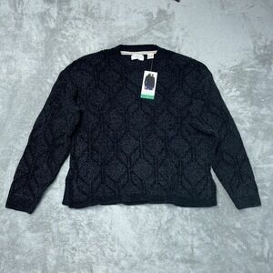 Weatherproof Women's XL Pullover Sweater Black H0945